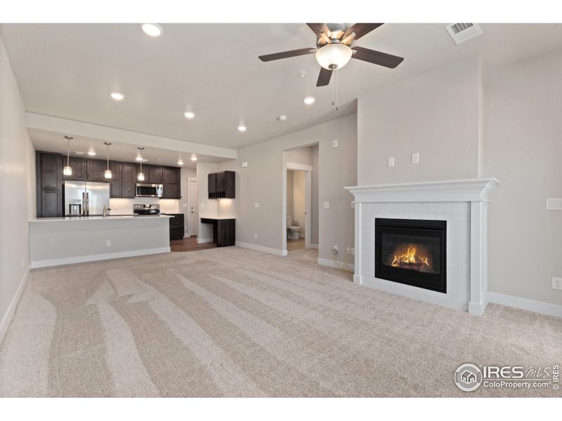 Plenty of room for a dining nook near the kitchen!