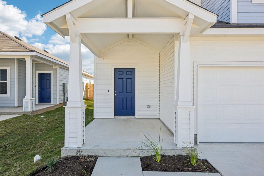 Exterior details and patio area of a home in Cascade, Liberty Hill (Image 3).