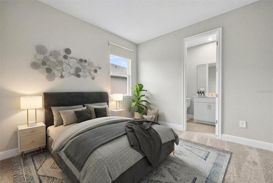 Furnished interior view inside a new home in Wellen Park, Venice (Image 12).