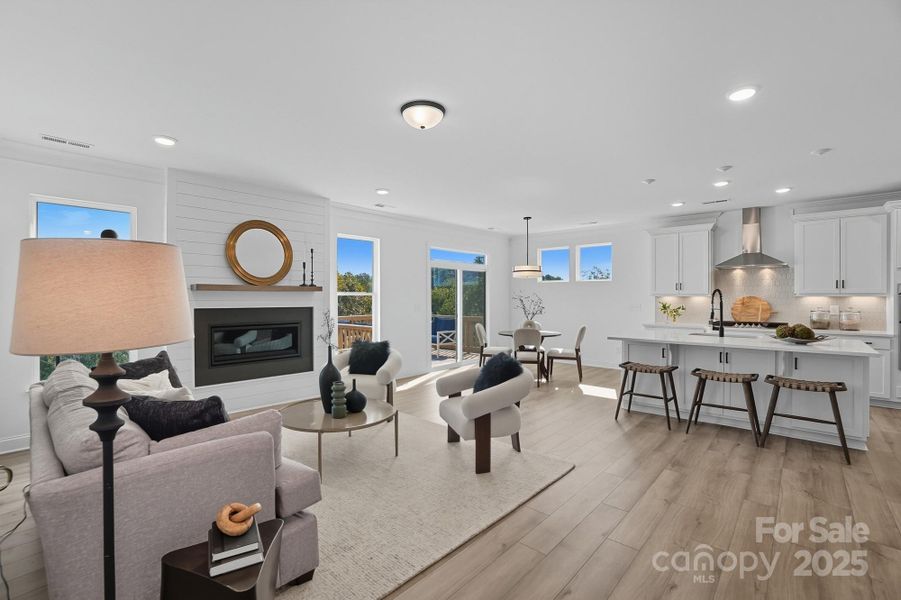 Furnished interior view inside a new home in Summerlin, Mooresville (Image 27). Furnished interior view inside a new home in Summerlin, Mooresville (Image 27).