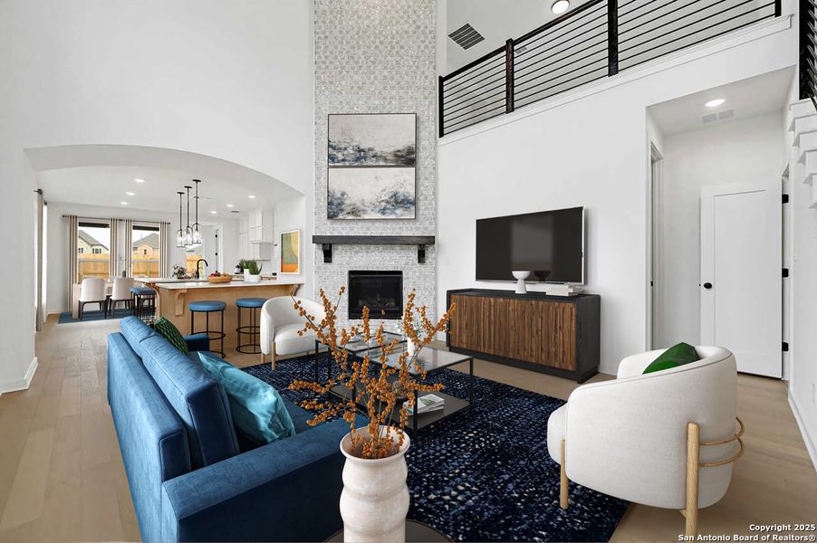 Furnished interior view inside a new home in Legacy at Lake Dunlap: 40ft. lots - (A), New Braunfels (Image 9).