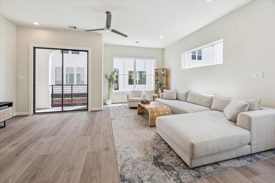 Furnished interior view inside a new home in White Oak Station, Houston (Image 13).