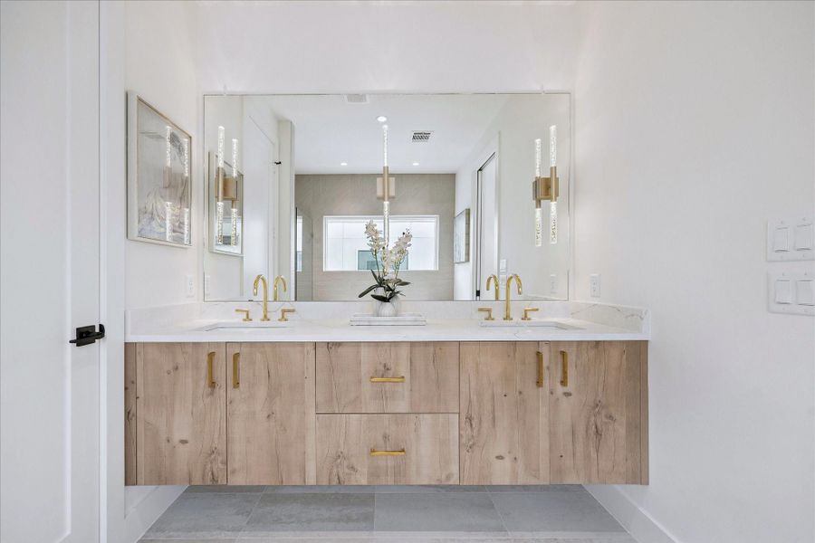 Furnished interior view inside a new home in , Houston (Image 21).