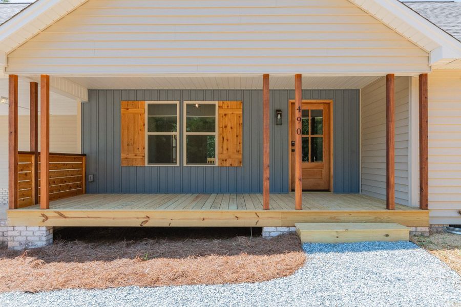 Exterior details and patio area of a home in , Linwood (Image 22). Exterior details and patio area of a home in , Linwood (Image 22).