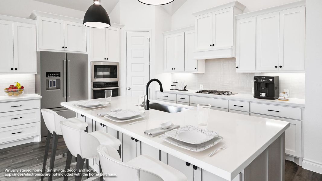 Furnished interior view inside a new home in La Cima 50', San Marcos (Image 4).