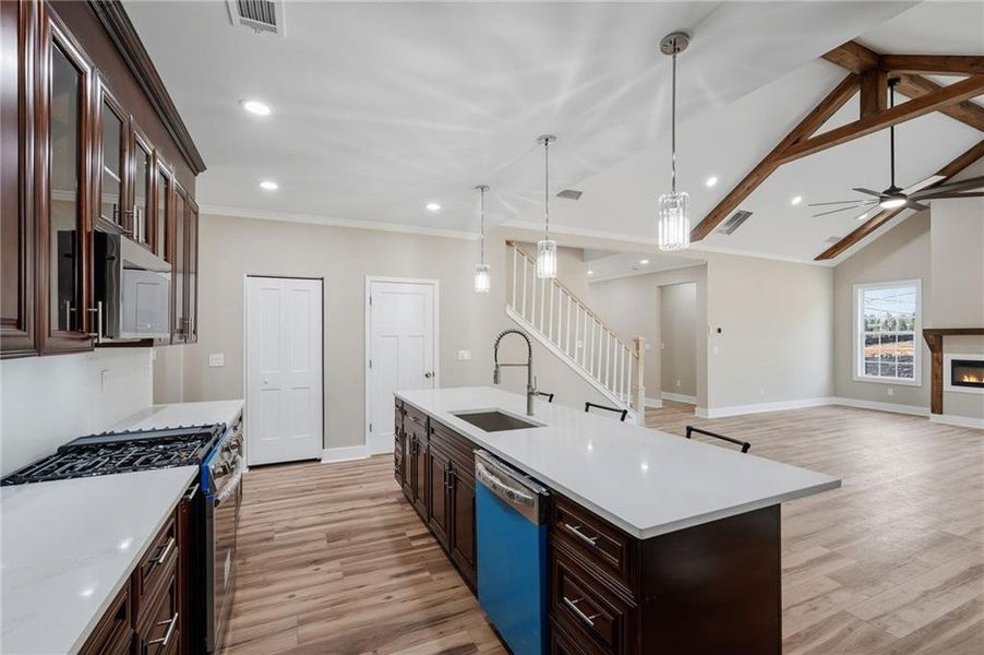 Furnished interior view inside a new home in , Stone Mountain (Image 12).