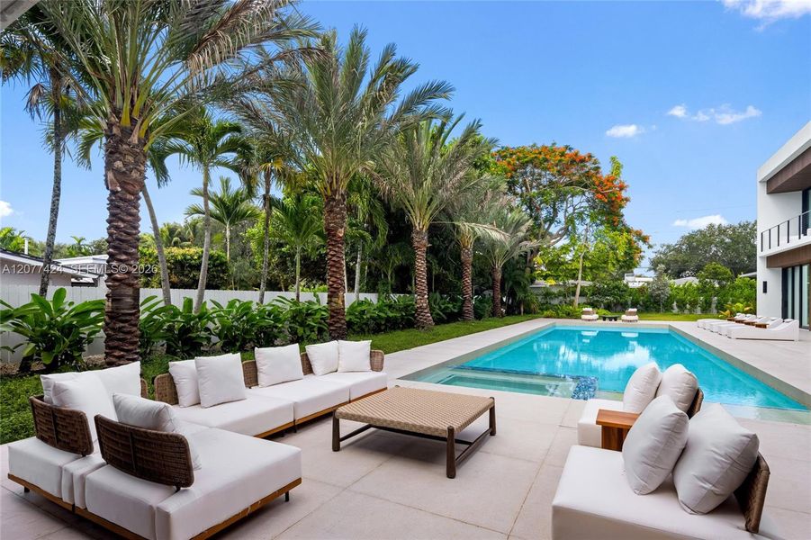 Exterior details and patio area of a home in , Pinecrest (Image 33). Exterior details and patio area of a home in , Pinecrest (Image 33).