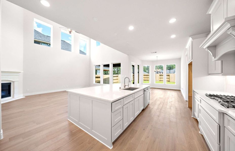 Representative furnished interior of a home built from the 3799AU by Ravenna Homes in Audubon 60′, Magnolia (Image 9).