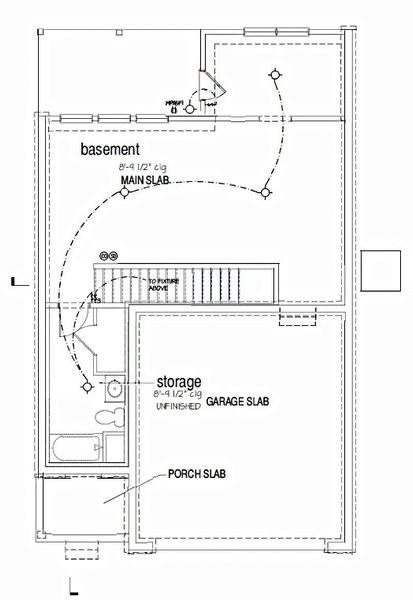 2D floor plan layout for the EDMON by D.R. Horton in Legacy Farms, White House, TN (Image 4).