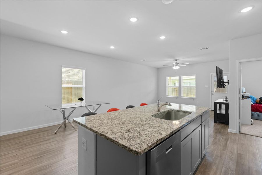 Furnished interior view inside a new home in Lakes at Black Oak, Magnolia (Image 8).