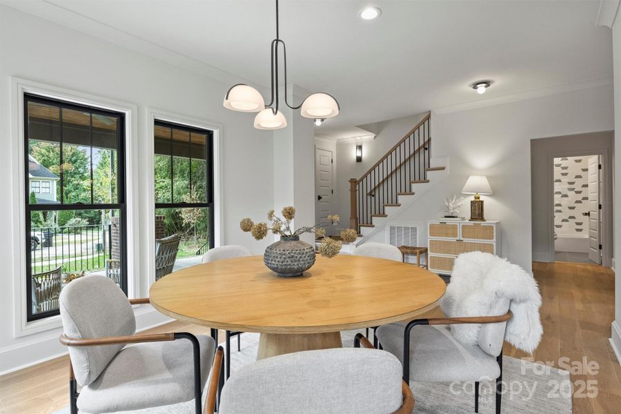 Furnished interior view inside a new home in , Charlotte (Image 12).