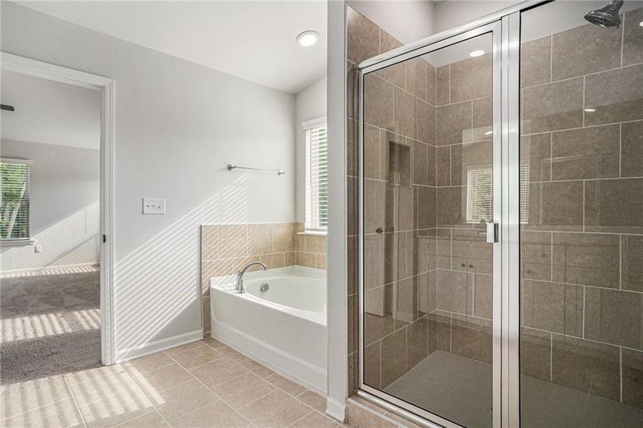 Furnished interior view inside a new home in , Hampton (Image 9).