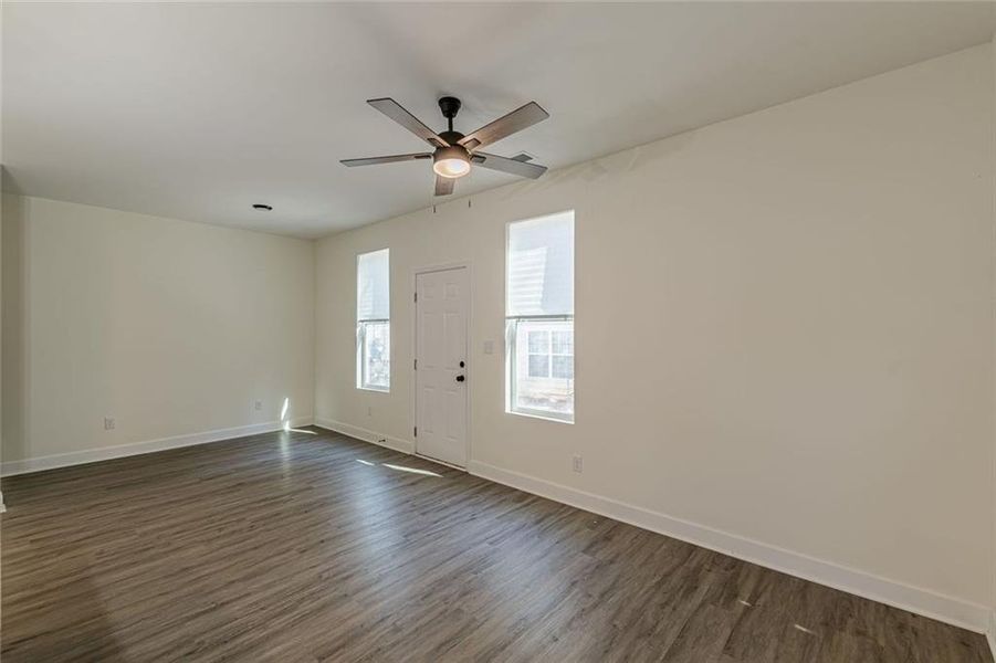 Spacious, unfurnished interior of a new home in , Stone Mountain (Image 21). Spacious, unfurnished interior of a new home in , Stone Mountain (Image 21).