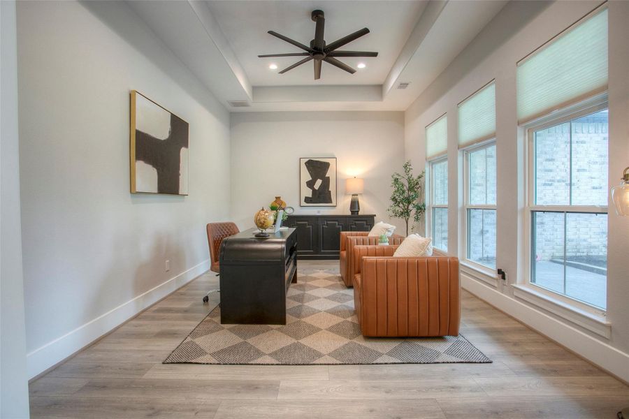 Furnished interior view inside a new home in , Willis (Image 16).