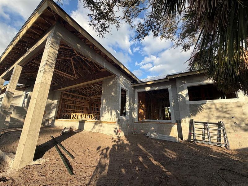 In-progress construction of a new home in , Sarasota, FL (Image 26).