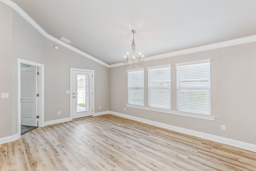 Representative unfurnished interior of a home built from the The Carlos by Herbst Homes in Doyle Hawkins Landing, Navarre (Image 93).