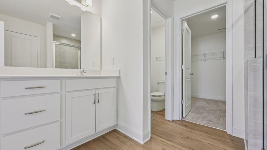 Furnished interior view inside a new home in Sidney Creek Single Family, Zebulon (Image 55).