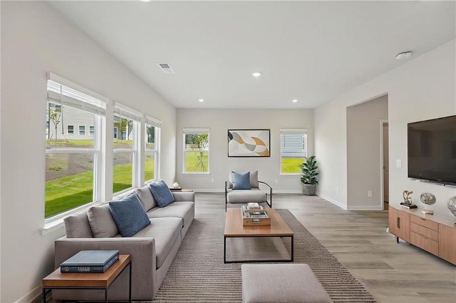 Furnished interior view inside a new home in Northwoods at Mirror Lake, Villa Rica (Image 5).