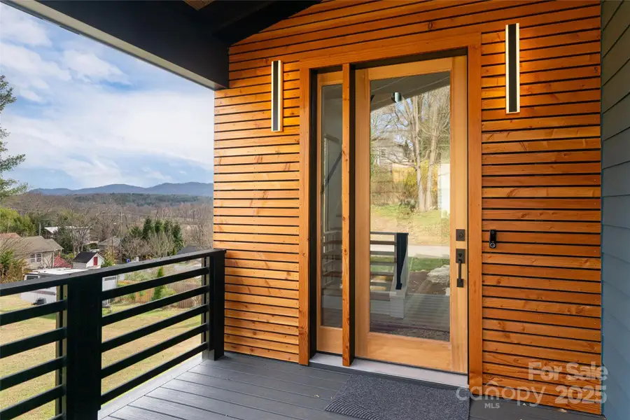 Exterior details and patio area of a home in , Asheville (Image 2). Exterior details and patio area of a home in , Asheville (Image 2).
