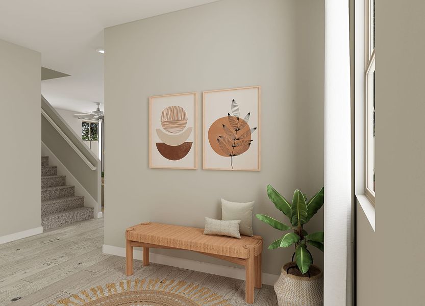 Representative furnished interior of a home built from the Azalea Plan 3005 by Tri Pointe Homes in Waterston Central, Gilbert (Image 3).