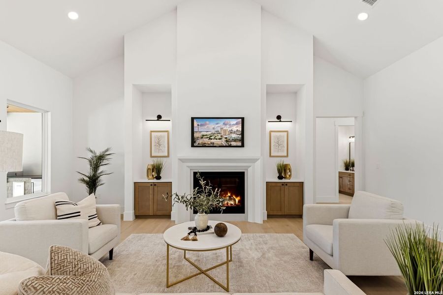 Furnished interior view inside a new home in , Boerne (Image 39).