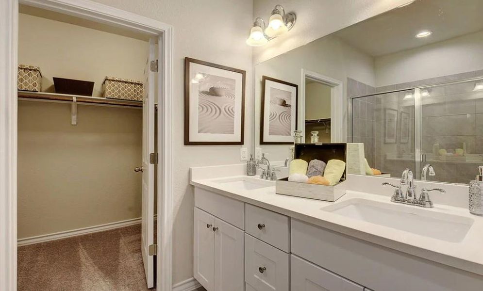 Furnished interior view inside a new home in Emory Crossing 40s, Hutto (Image 7).