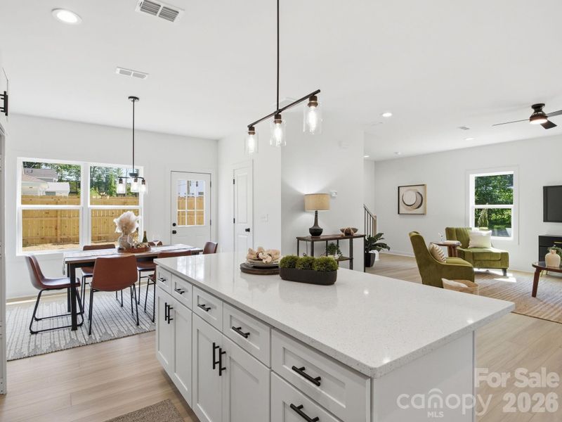 Furnished interior view inside a new home in , Charlotte (Image 7).