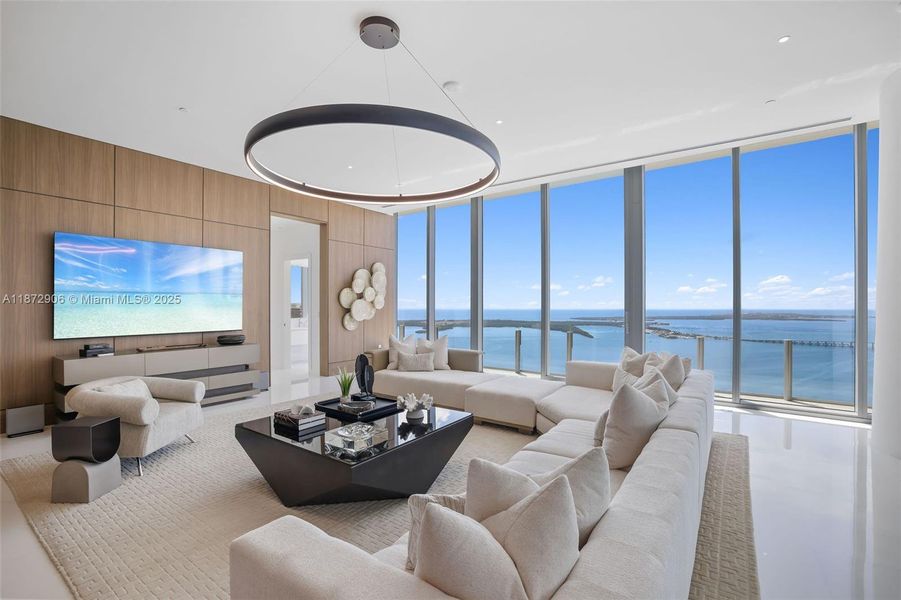 Furnished interior view inside a new home in , Miami (Image 18). Furnished interior view inside a new home in , Miami (Image 18).