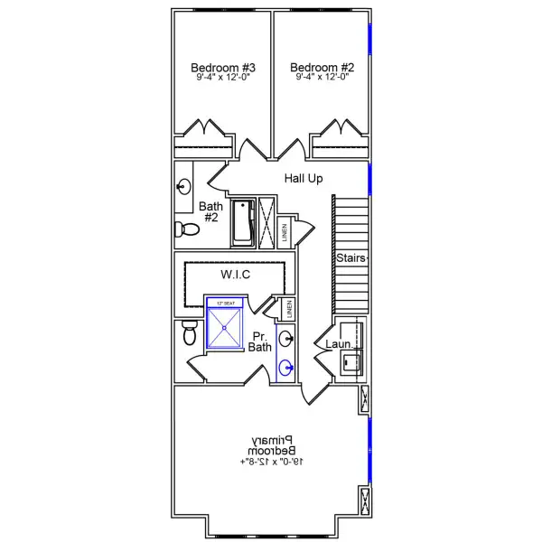 2D floor plan layout of this home in Ryder Park, Charlotte, NC (Image 3).