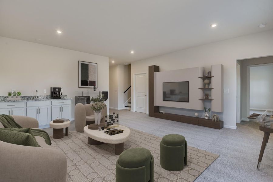 Recreation Room - basement on select homesites