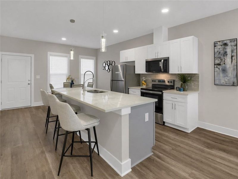 Furnished interior view inside a new home in , Atlanta (Image 7).