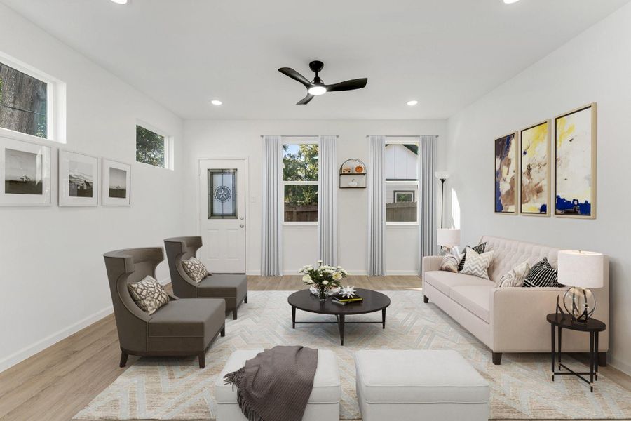 Furnished interior view inside a new home in , Willis (Image 5).