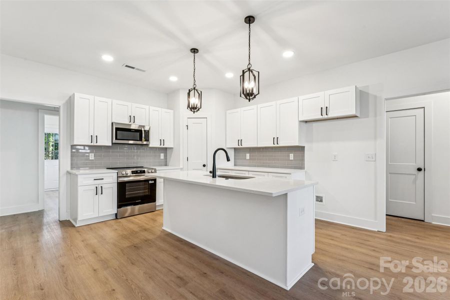 Furnished interior view inside a new home in , Spencer (Image 8).