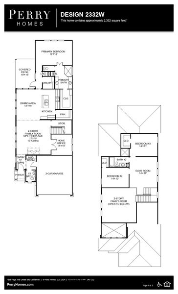 Floor Plan for 2332W