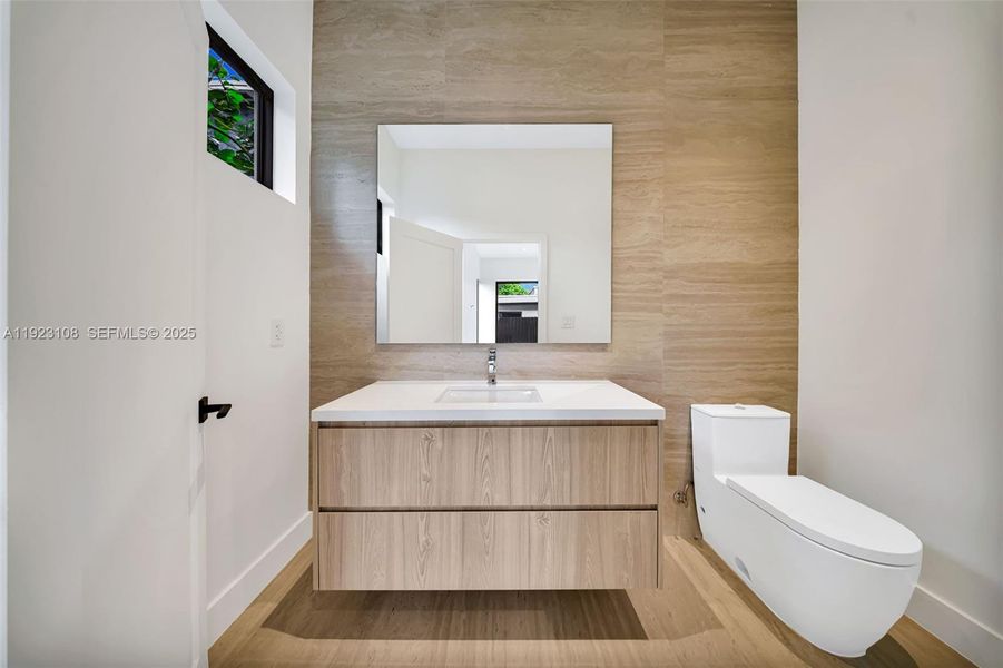 Furnished interior view inside a new home in , Miami (Image 8).