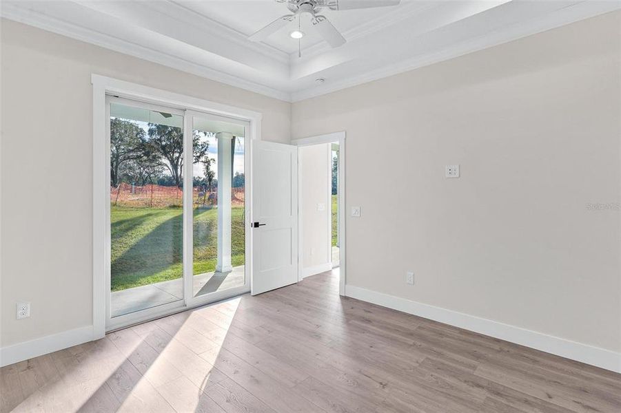 Primary Bedroom with Access to Rear Porch