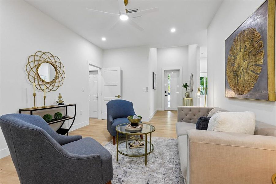 Furnished interior view inside a new home in , Dunedin (Image 17).