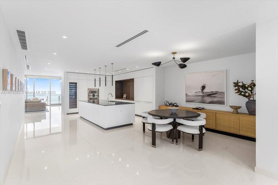 Furnished interior view inside a new home in , Miami (Image 34).
