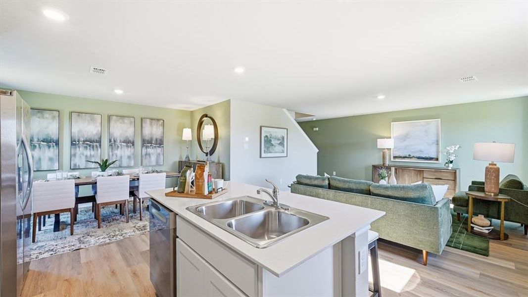 Furnished interior view inside a new home in Hickory Grove, Krum (Image 8).