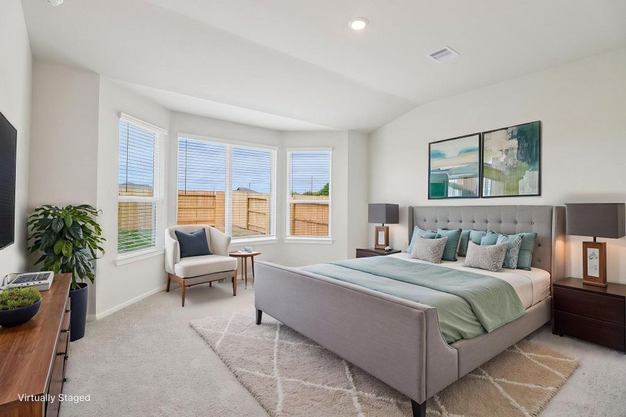 Furnished interior view inside a new home in Pine Lake Cove - Premier Series, Montgomery (Image 12).