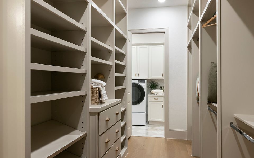 Representative furnished interior of a home built from the Broussard by Brookfield Residential in Elyson, Katy (Image 12).