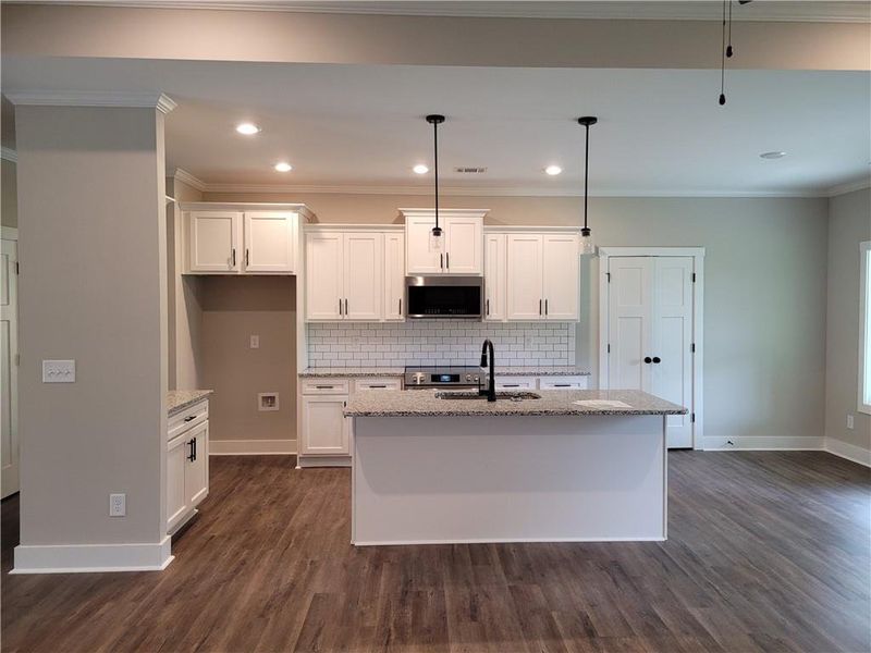 Furnished interior view inside a new home in , Dallas (Image 3).
