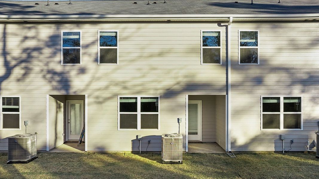 Exterior details and patio area of a home in Laurel Park Townhomes, Hephzibah (Image 3). Exterior details and patio area of a home in Laurel Park Townhomes, Hephzibah (Image 3).