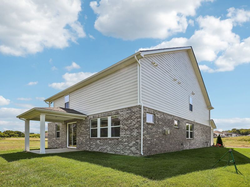 Exterior details and patio area of a home in Station Hill - Reserve Series, Thompson's Station (Image 2). Exterior details and patio area of a home in Station Hill - Reserve Series, Thompson's Station (Image 2).