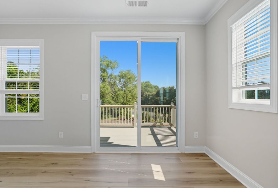 Representative unfurnished interior of a home built from the Duke by Mattamy Homes in The Townes at Wade Ardrey, Charlotte (Image 29). Representative unfurnished interior of a home built from the Duke by Mattamy Homes in The Townes at Wade Ardrey, Charlotte (Image 29).