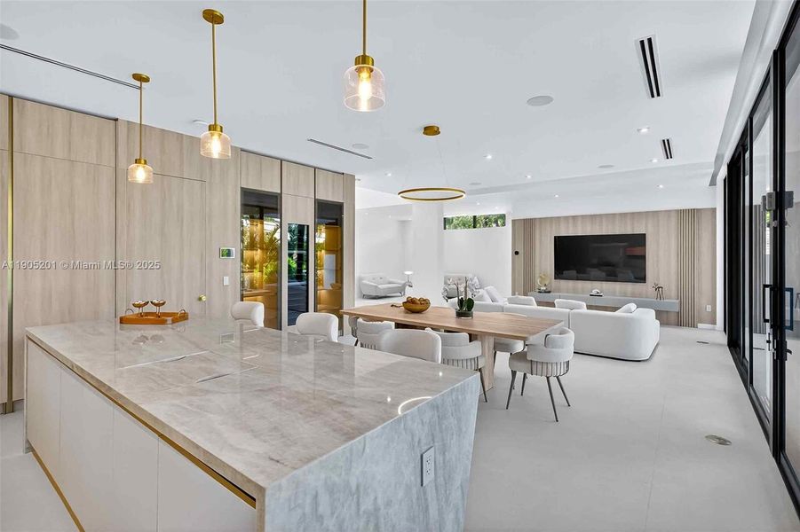 Furnished interior view inside a new home in , Miami Beach (Image 32). Furnished interior view inside a new home in , Miami Beach (Image 32).