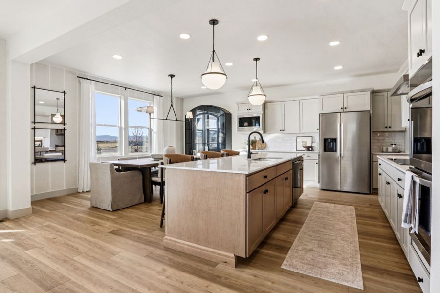 Furnished interior view inside a new home in Trailside, Timnath (Image 14).