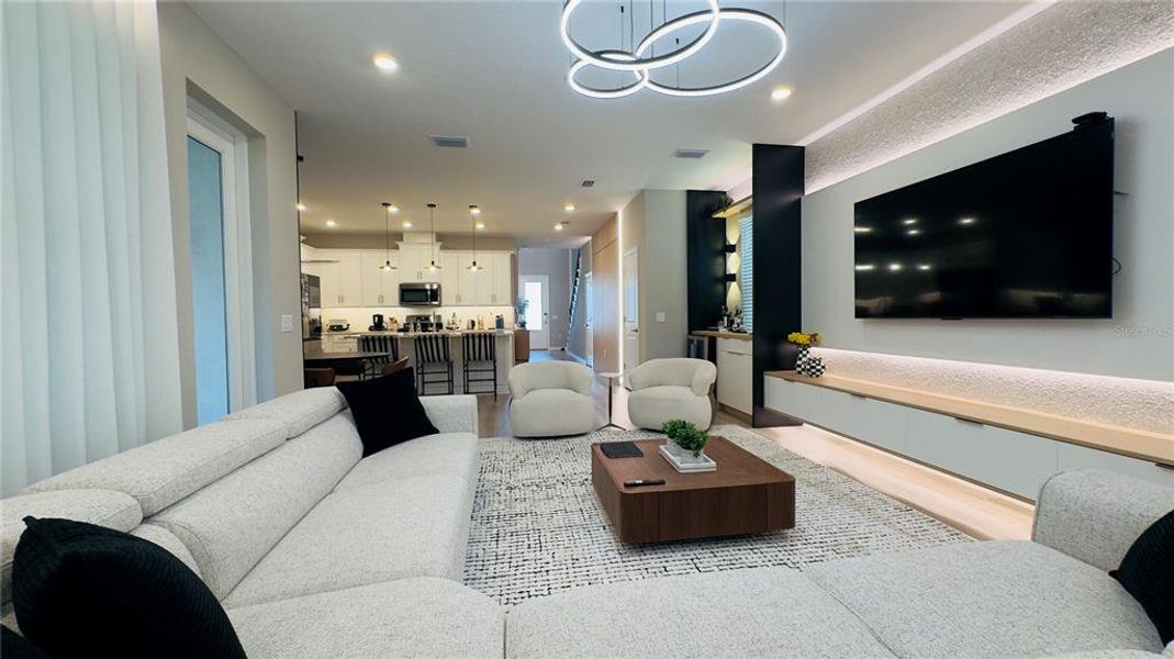 Furnished interior view inside a new home in Harvest at Ovation, Winter Garden (Image 9).