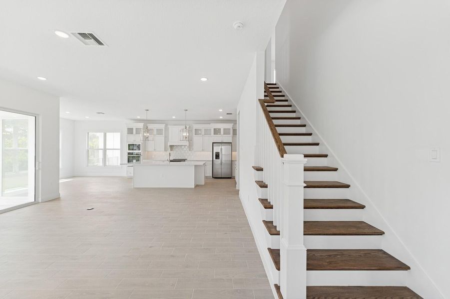 Furnished interior view inside a new home in Salerno Reserve - Single Family, Stuart (Image 7). Furnished interior view inside a new home in Salerno Reserve - Single Family, Stuart (Image 7).
