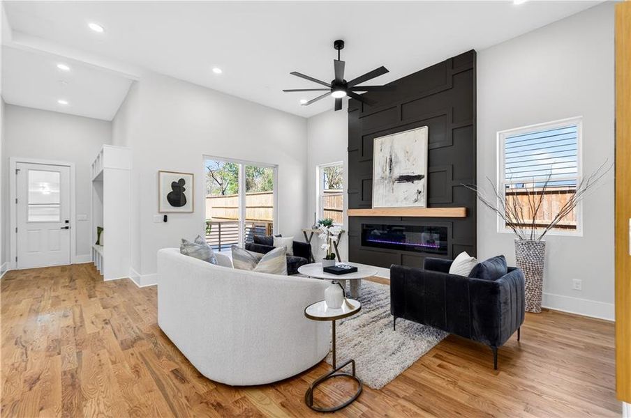 Furnished interior view inside a new home in , Atlanta (Image 8).